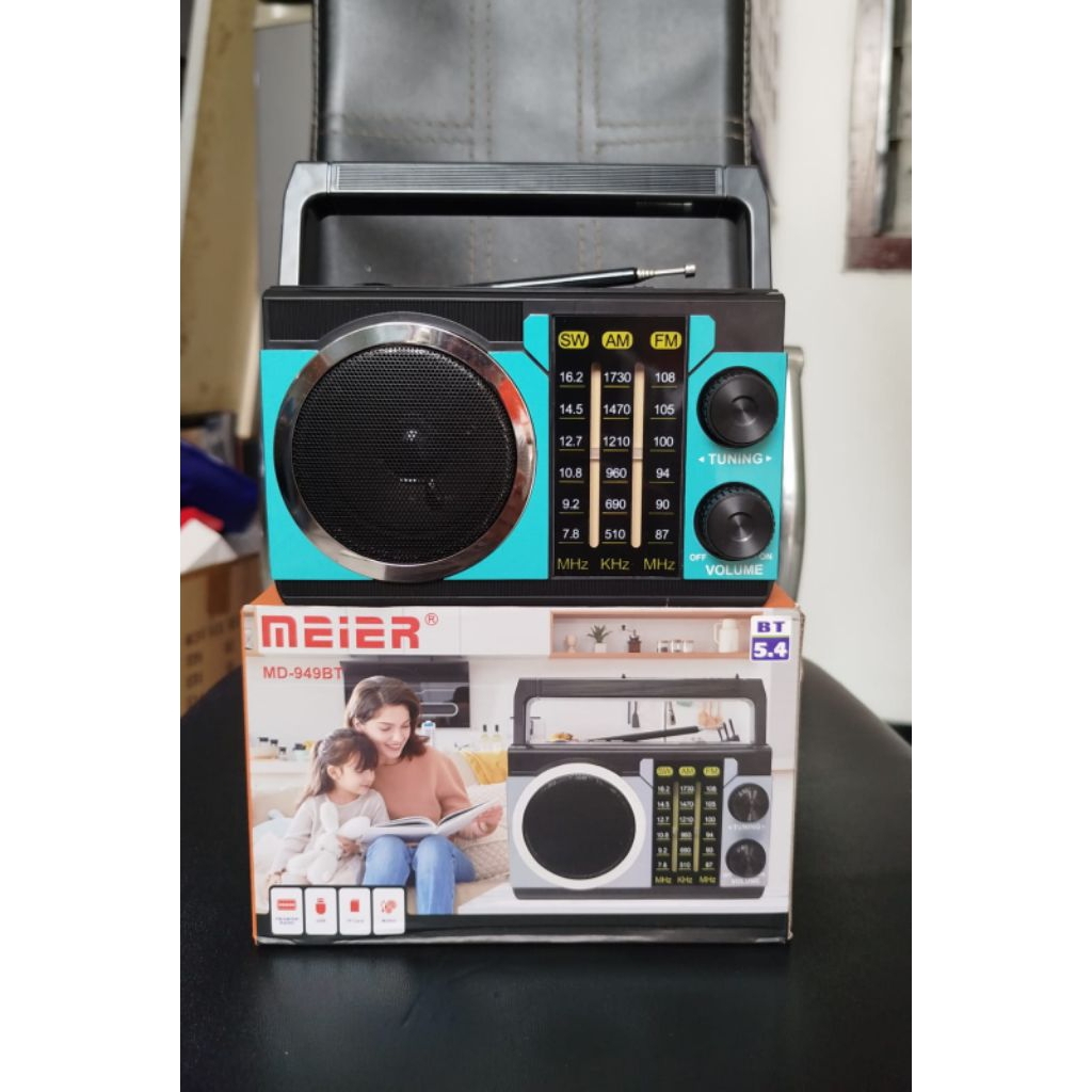 Radio MEIER MD-949BT 3band (AM/FM/SW) with USB/TF/Bluetooth Music Player