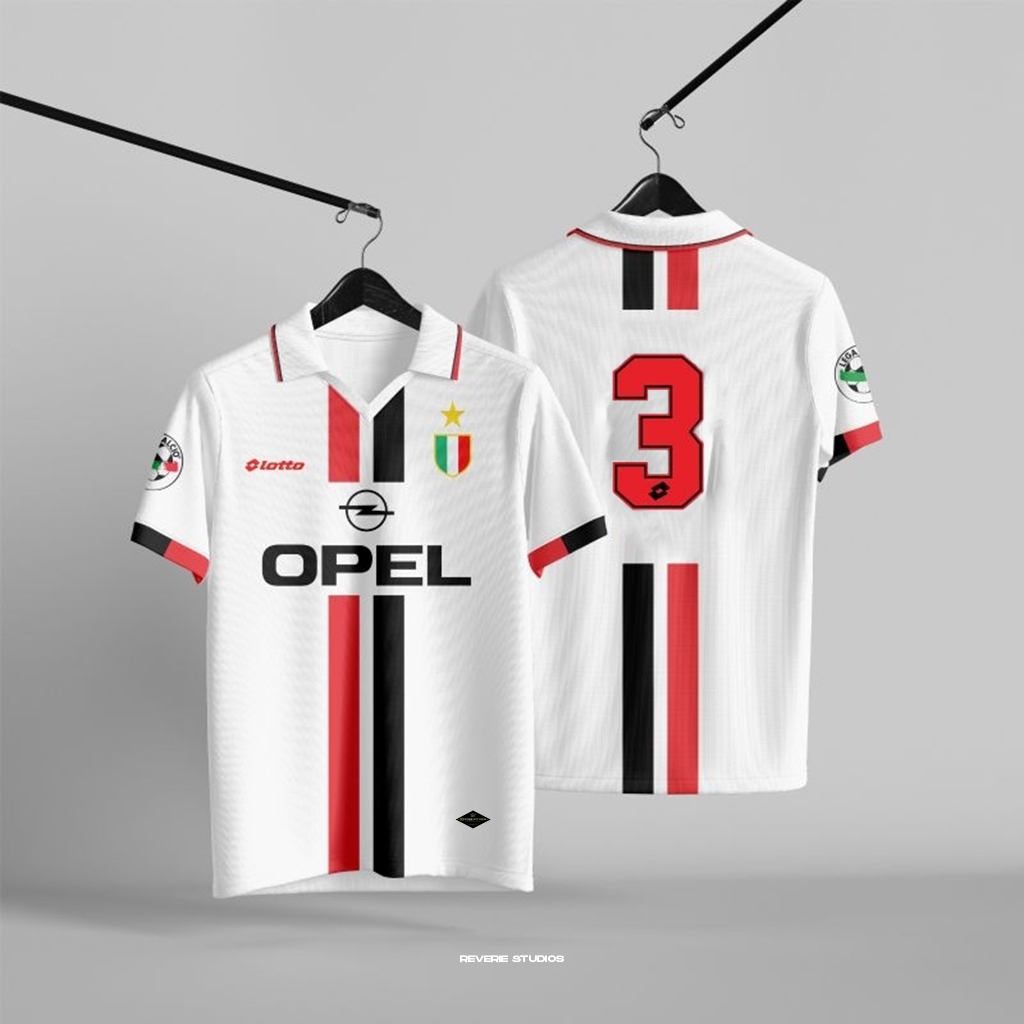 LOTFI SPORT JERSEY AC MILAN AWAY 1996-97 | JERSEY RETRO | JERSEY VINTAGE | JERSEY CASUAL