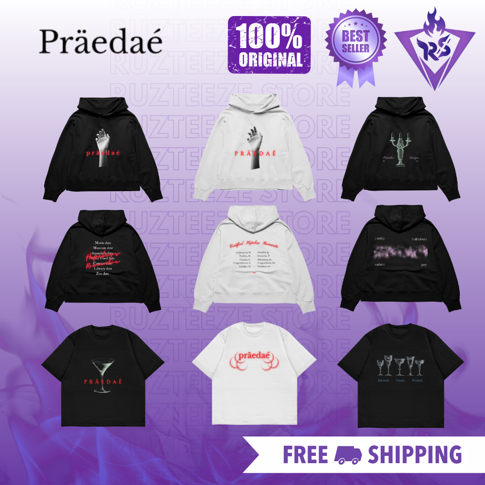 [ORIGINAL 100%] Hoodie PRAEDAE CERTIFIED HOPELESS ROMANTIC TEE | PRAEDAE x SHELOVESPRINGG | Praedae 