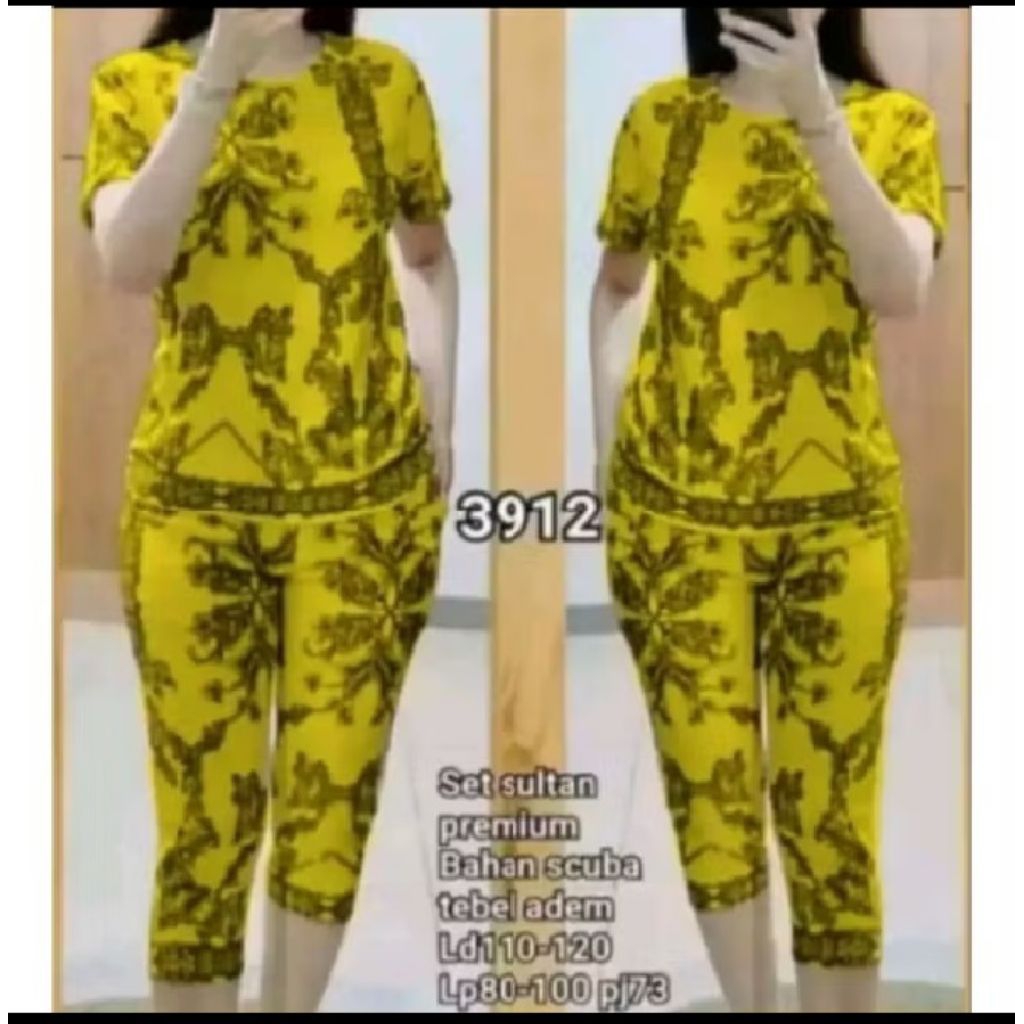 Setelan Batik Motif Sultan Setelan Wanita Pakaian Wanita Kekinian 2025