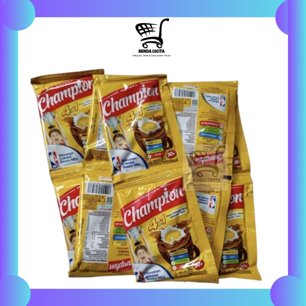 

Energen Champion Susu Coklat Renceng 10 Sachet