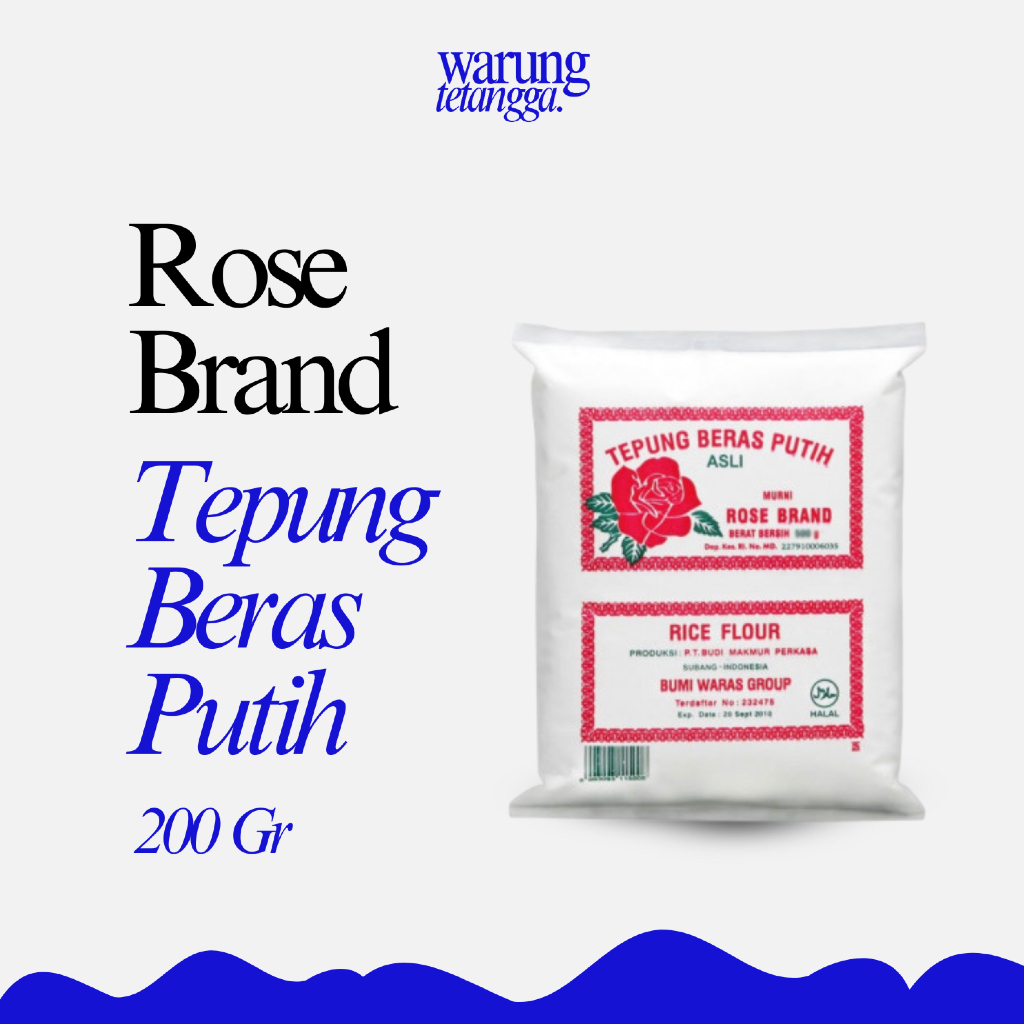 

ROSE BRAND TEPUNG BERAS PUTIH 200 GR