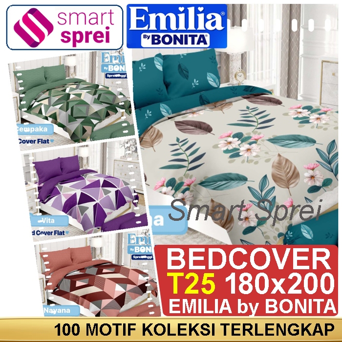 BEDCOVER BONITA KING EMILIA / BEDCOVER BONITA 180x200 EMILIA / BEDCOVER BONITA KING TINGGI 25