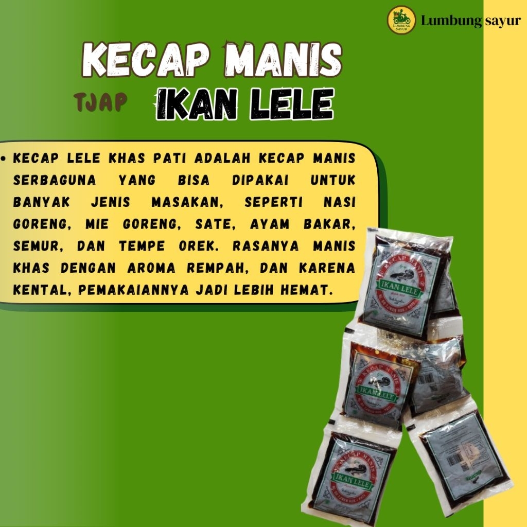 

Kecap Lele kemasan 50ml kecap nikmat dan manis (1 Pack isi 12 Pcs)