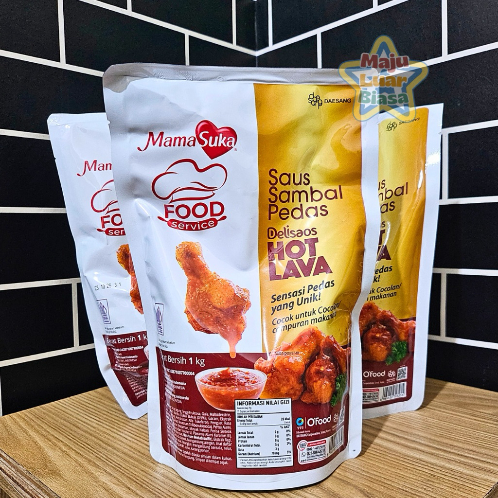 

DELISAOS HOT LAVA 1KG / Saus Sambal HOT LAVA MamaSuka 1kg