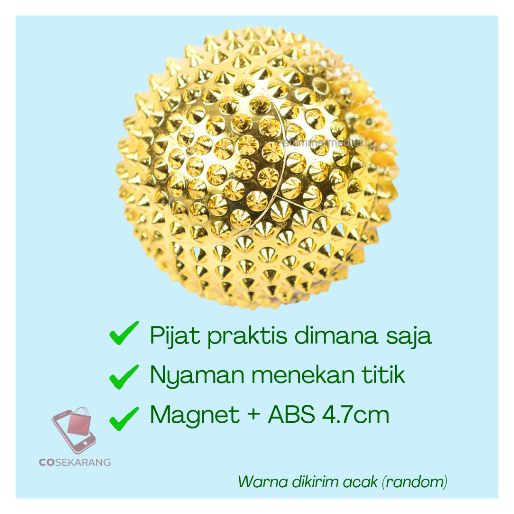 Bola Duri Magnet Terapi Tangan Stroke, Saraf Kejepit, Kesemutan | Alat Pijat Akupresur Refleksi Kaki