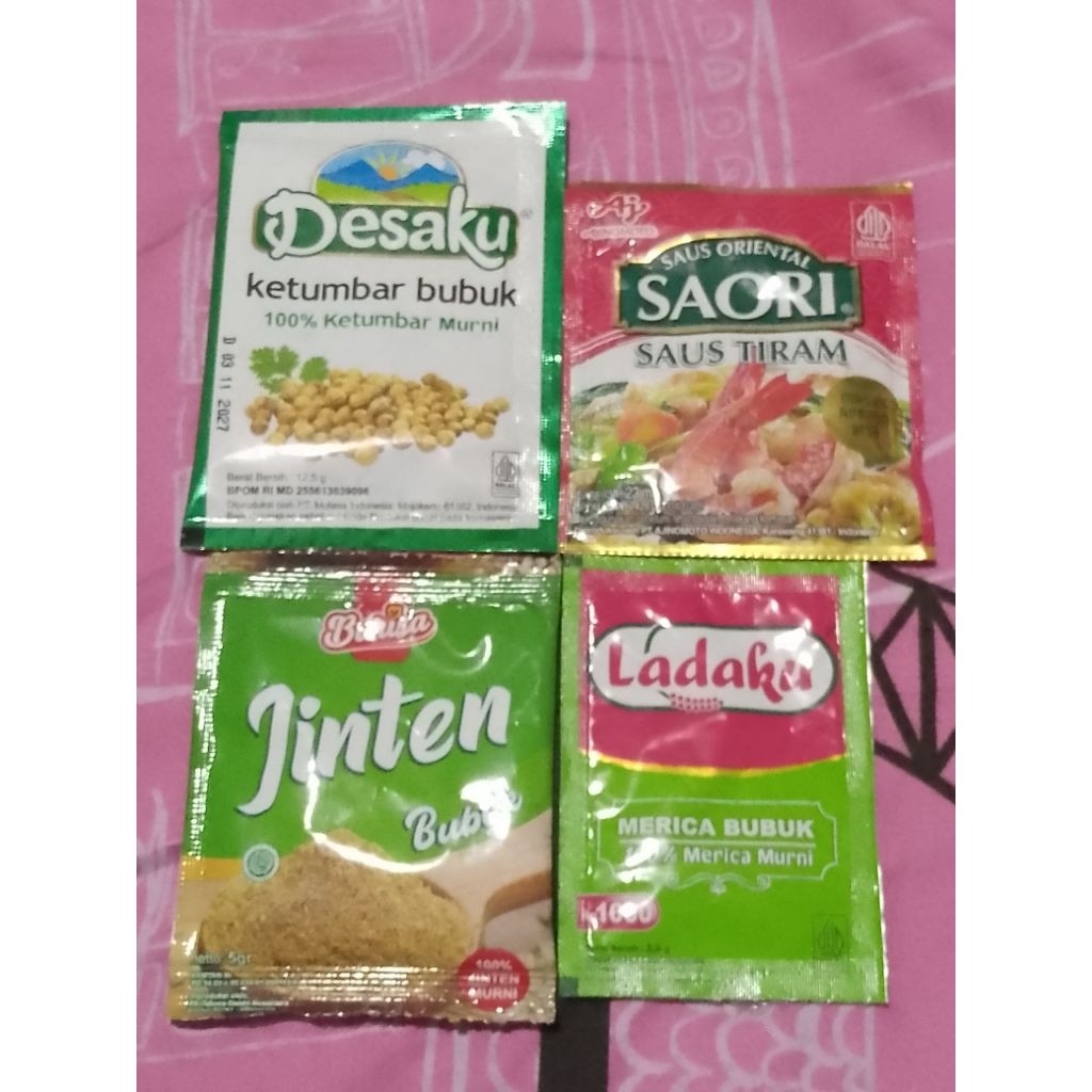 

Saori Saus Tiram+Ketumbar Bubuk+Jinten Bubuk 5 gram+Ladaku Paket 3Bc (TRB172)