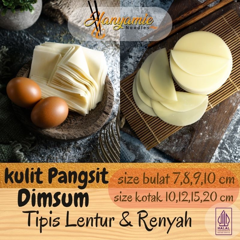 

hanyamie kulit pangsit dimsum siomay 500gr bulat kotak