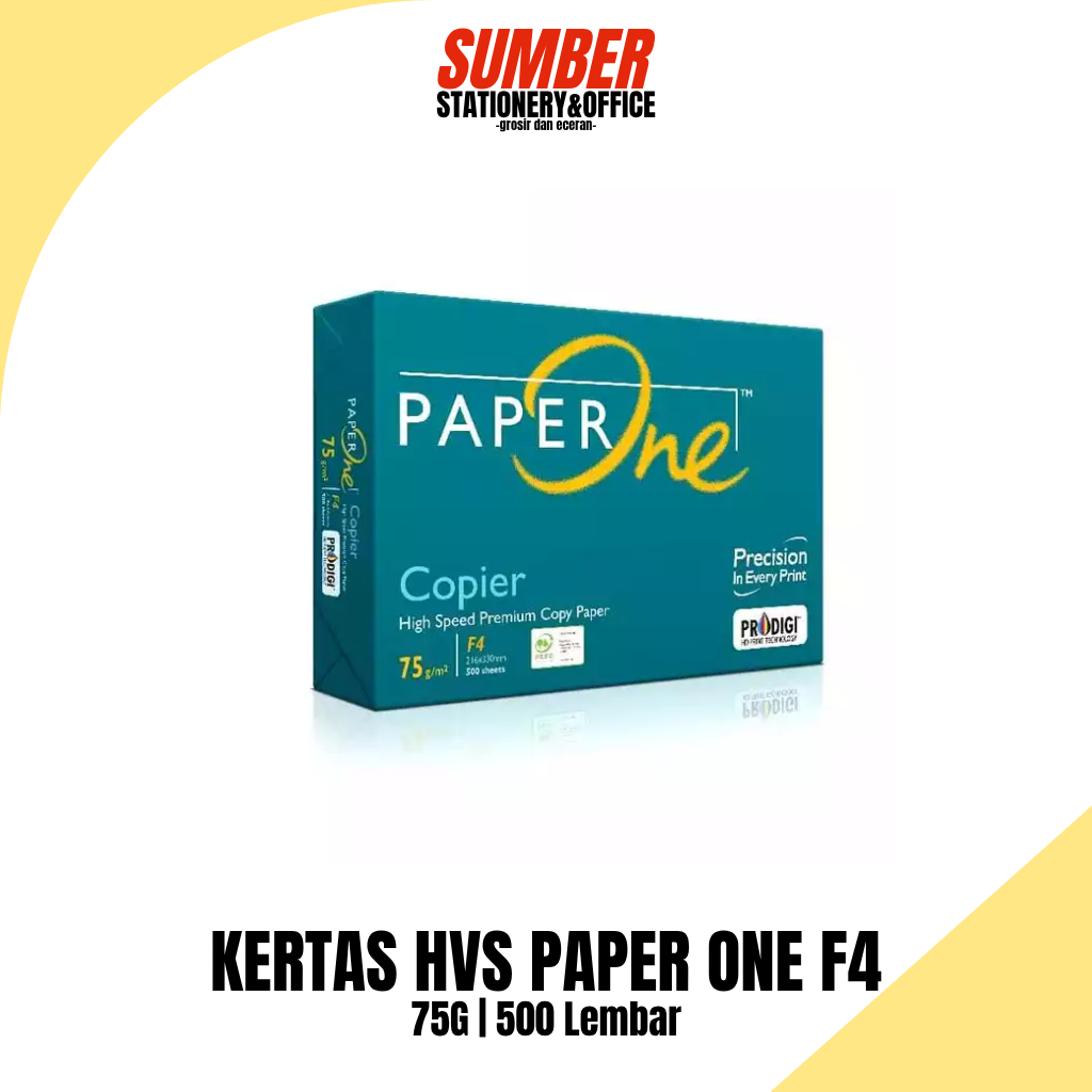

KERTAS HVS PAPER ONE F4 75g / 1RIM