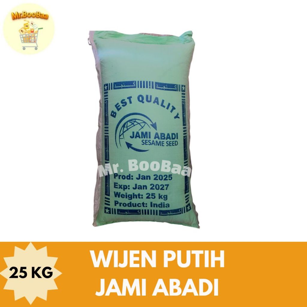 

Wijen Putih Jami Abadi 25 kg/ Wijen Putih 25 kg