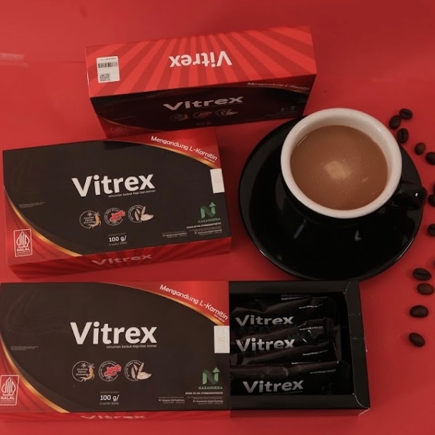 

1 Box Kopi Vitrex – Kopi Pria Mengandung L-Carnitine & Ginseng Merah Bantu Fokus Seharian di Segala Aktivitas terjaga