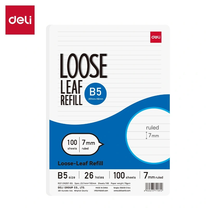 

DELI - ISI BINDER / REFILL BINDER / LOOSE LEAF DELI EN207 ISI 100 LEMBAR