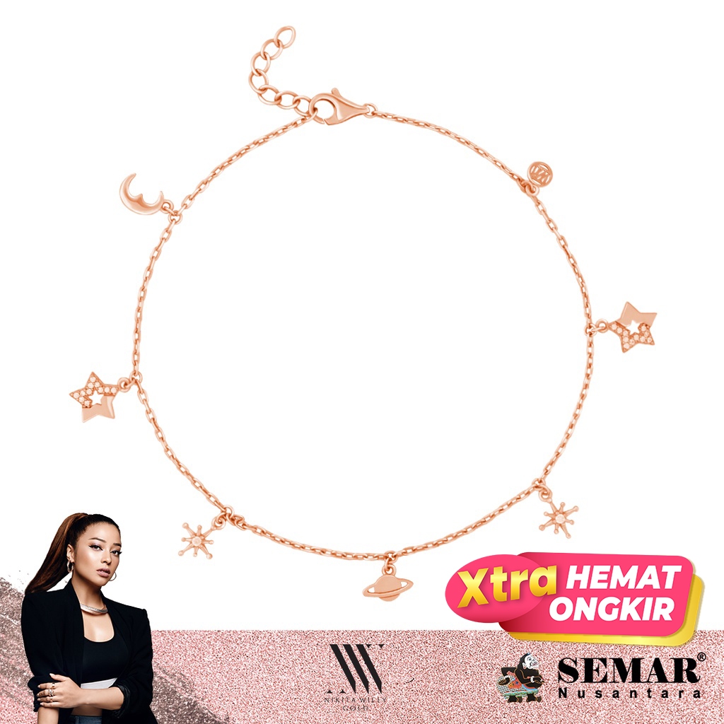 Nikita Willy Gold Gelang Kaki Emas Positano Esterna 17K Semar Nusantara