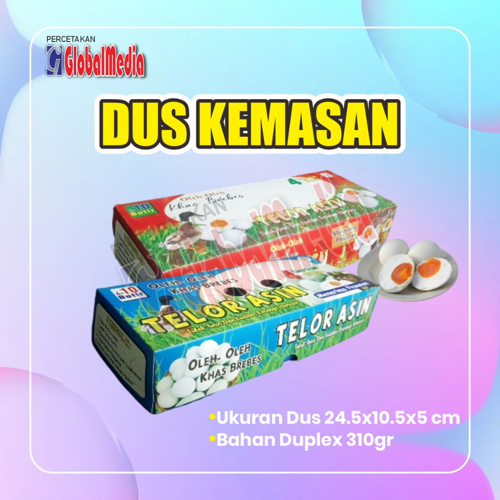 

DUS KEMASAN TELUR | BAHAN DUPLEX 310gr | Min. Order 100pcs