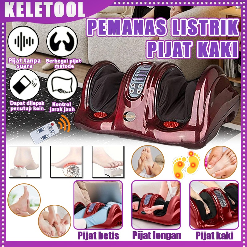 Mesin Pijat Kaki Betis Pergelangan Kaki Listrik Shiatsu Terapi Panas Pijat Gulung Pijat Gulung Dalam