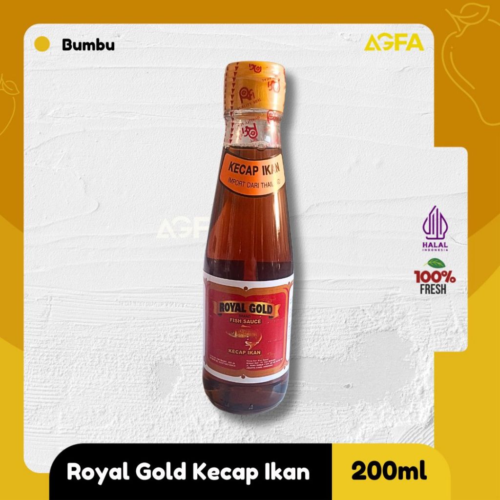 

Royal Gold Fish Sauce 200ml – Kecap Ikan Thailand Asli Rasa Gurih Otentik /Kecap Ikan Royal Gold 200ml – Fish Sauce Thailand untuk Masakan Asia