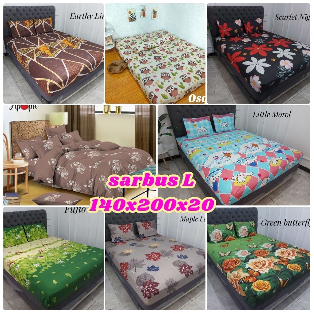 Sarung Busa Resleting L Sarung Kasur Ukuran 140x200x20cm Sarung Kasur