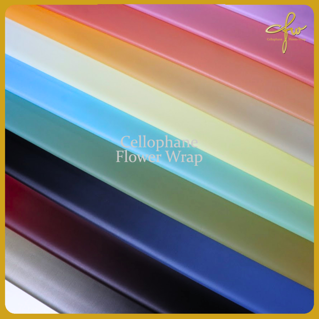 

Kertas Buket Rainbow Color Cellophane Flower Wrapping