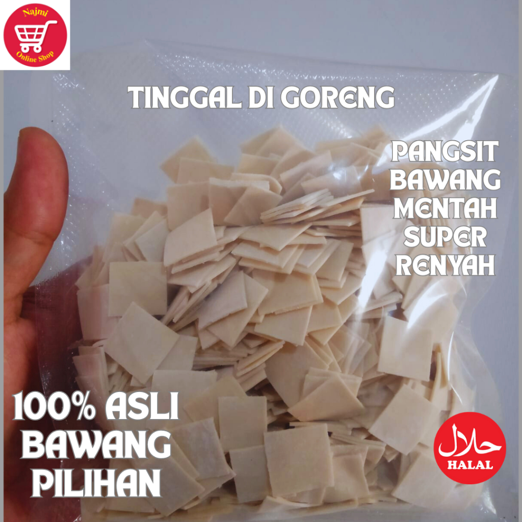 

Kripik Kulit Pangsit Mentah Renyah Enak Cemilan Tinggal Digoreng Isi 250gr