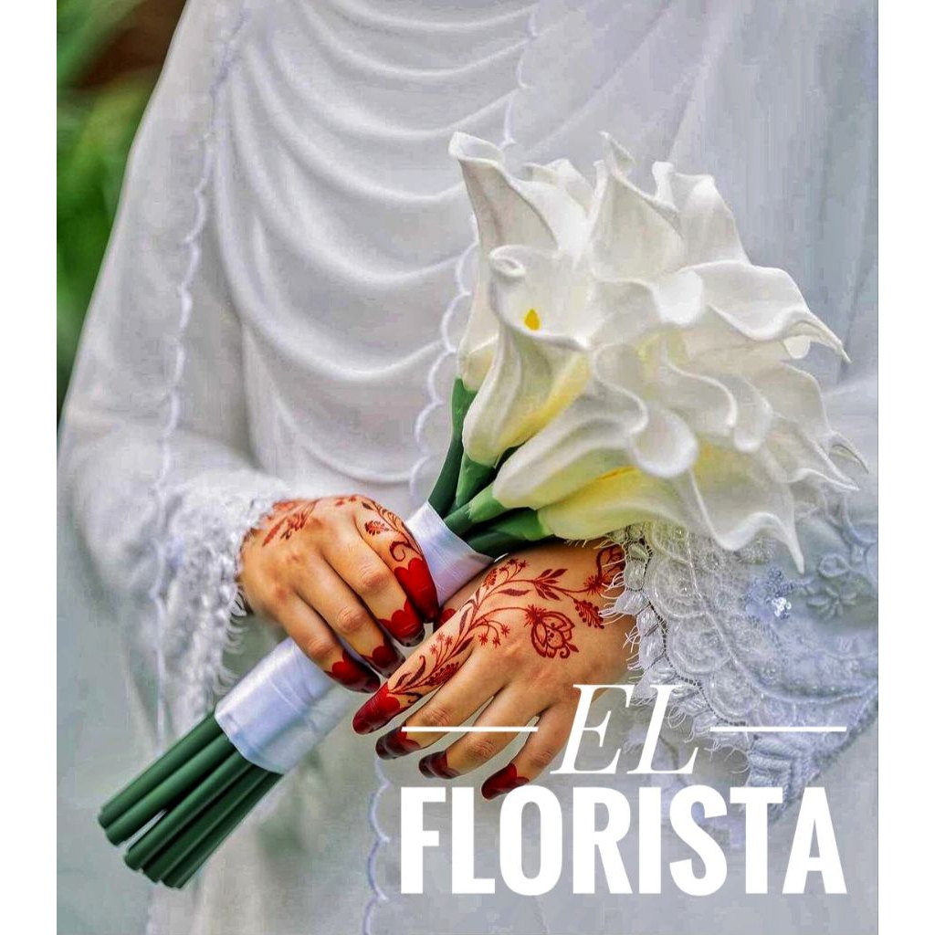 hand buket bunga mirip asli premium lily/ buket pengantin premium