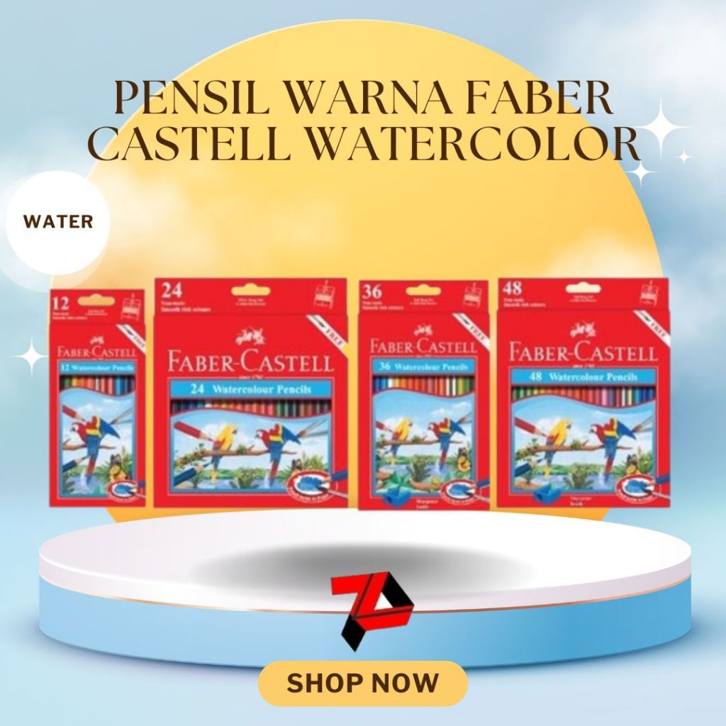 

Pensil Warna Faber Castell WATERCOLOR 48W 36W 24W 12W / Water Colour Pencils Faber Castell