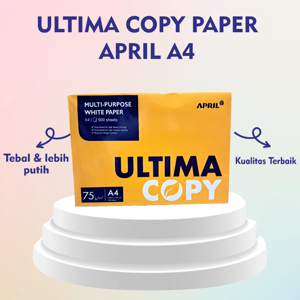 

ULTIMA KERTAS HVS A4 75GSM/ULTIMA KERTAS HVS F4 75GSM