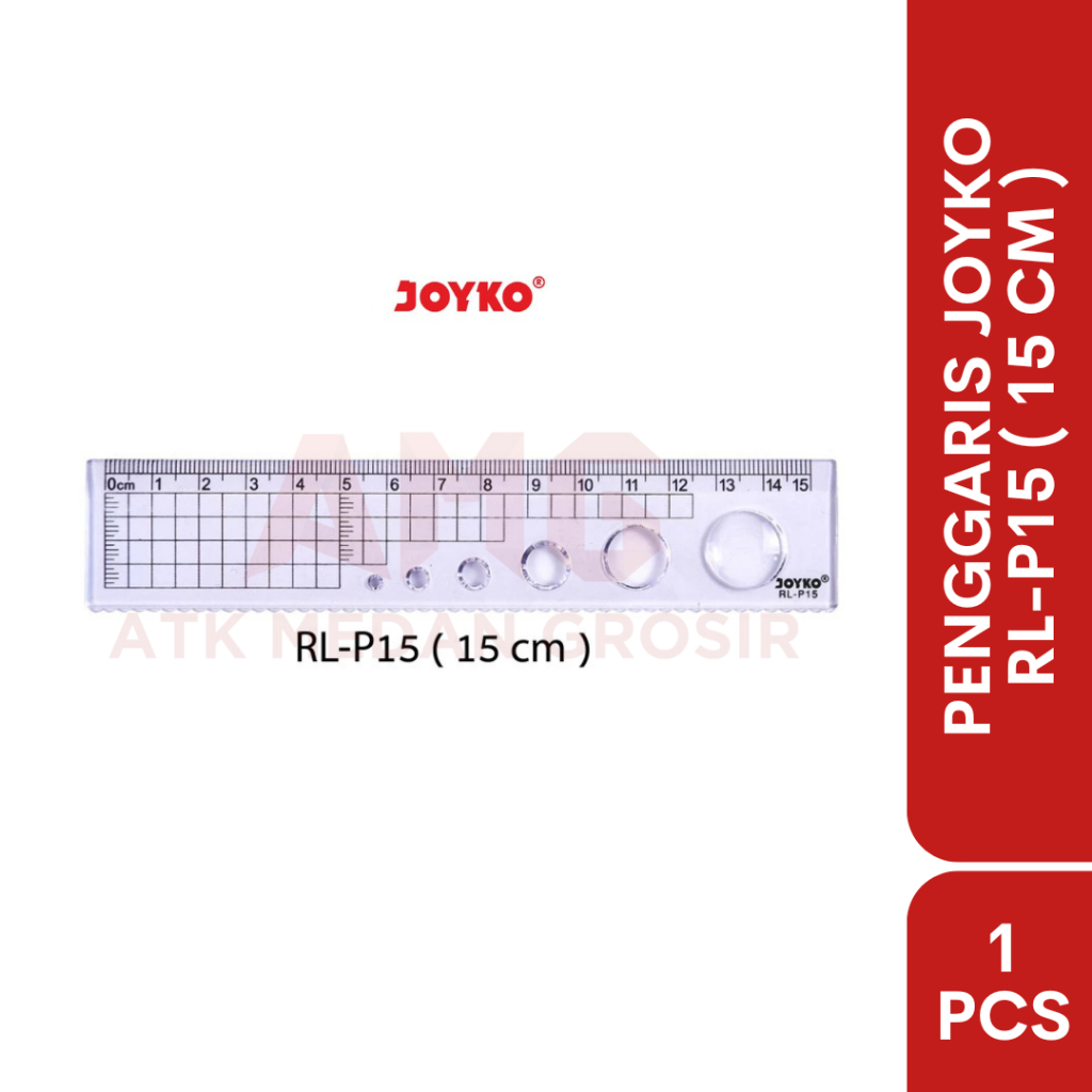 

PENGGARIS 15 CM JOYKO TEBAL RL-P15 PLASTIK TEBAL PER PCS