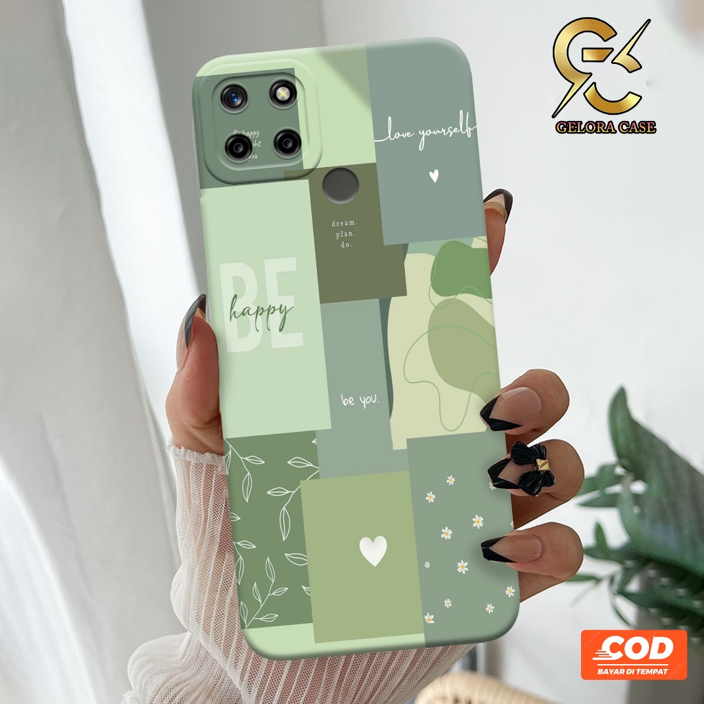 Softcase Realme C25Y - Geloracase - Casing Realme C25Y - Motif case Aesthetic - Realme - Softcase Re