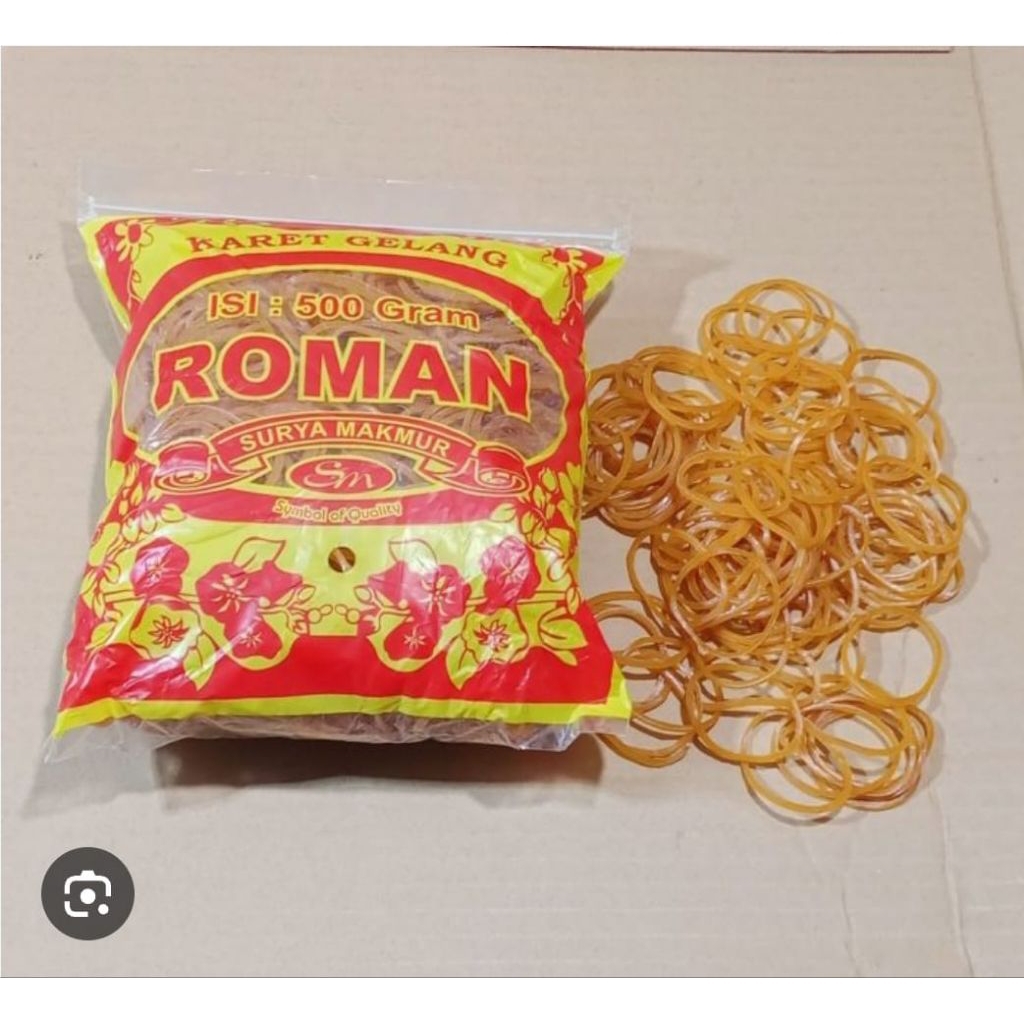 

Karet Gelang ROMAN Kuning 500gr (16mm)