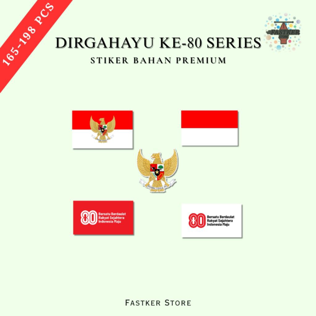 

Stiker Kemerdekaan Series | Stiker pipi - Desain keren kece - Tahan air | Fastker 1000