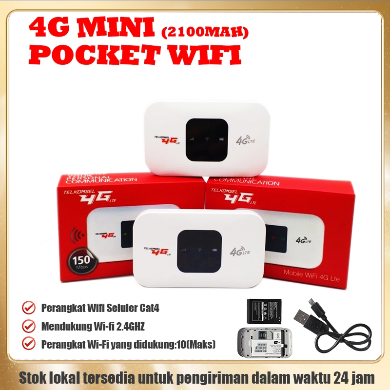 Modem Wifi Telkomsel Mifi 4G LTE 150Mbps Unlock Operator WiFi Portable USB Mifi 4G Modem WiFi Mudah 