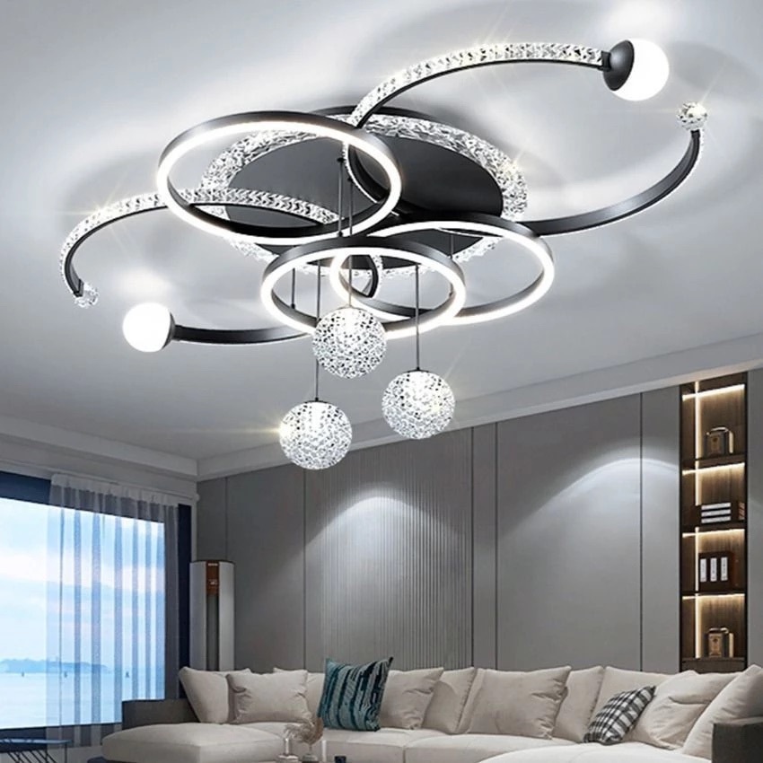 Lampu plafon anak kartun awan pelangi dekorasi lampu hias plafon anak kamar termasuk REMOTE kontrol 