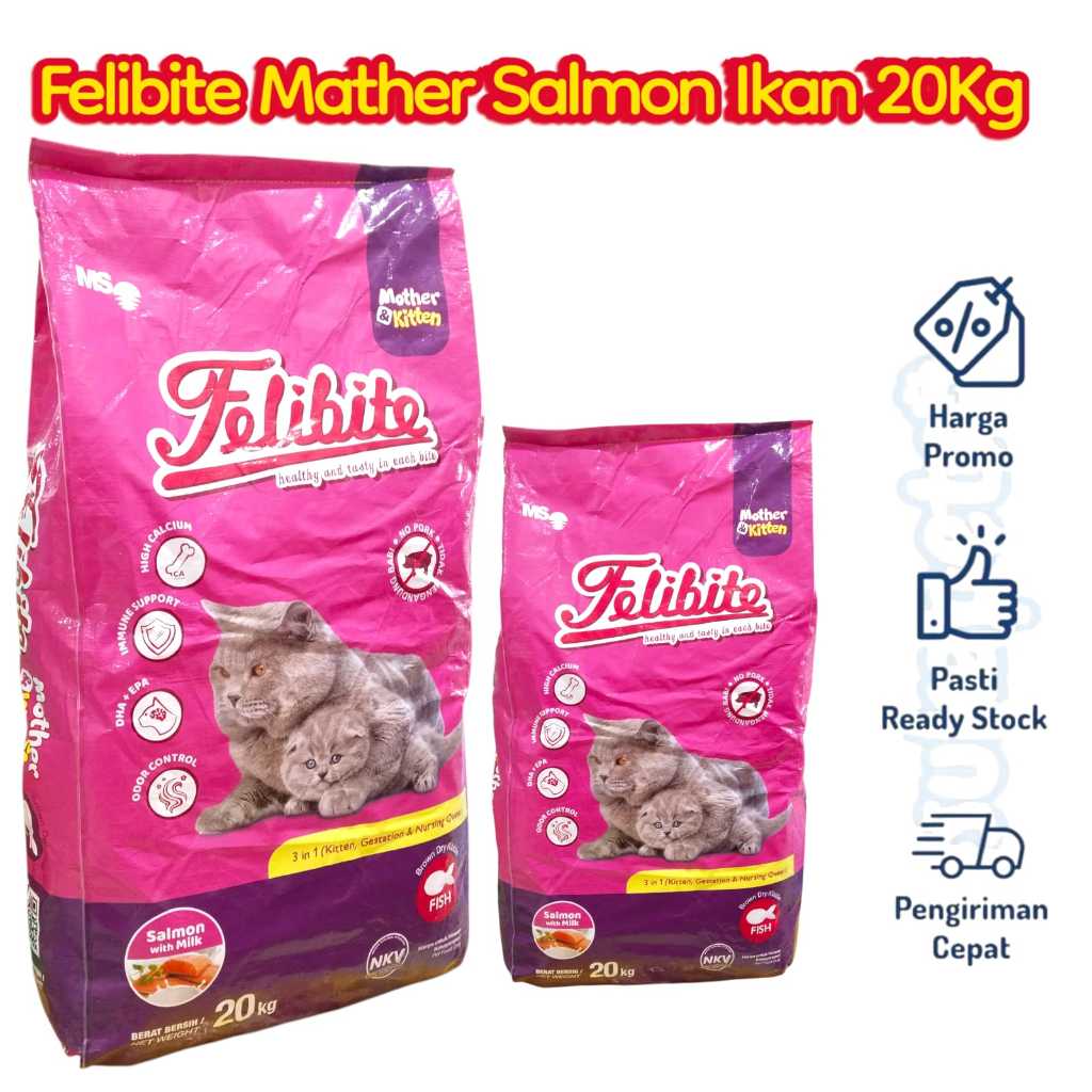EXPEDISI FELIBITE MOTHER KITTEN KIBBLE IKAN 20 KG