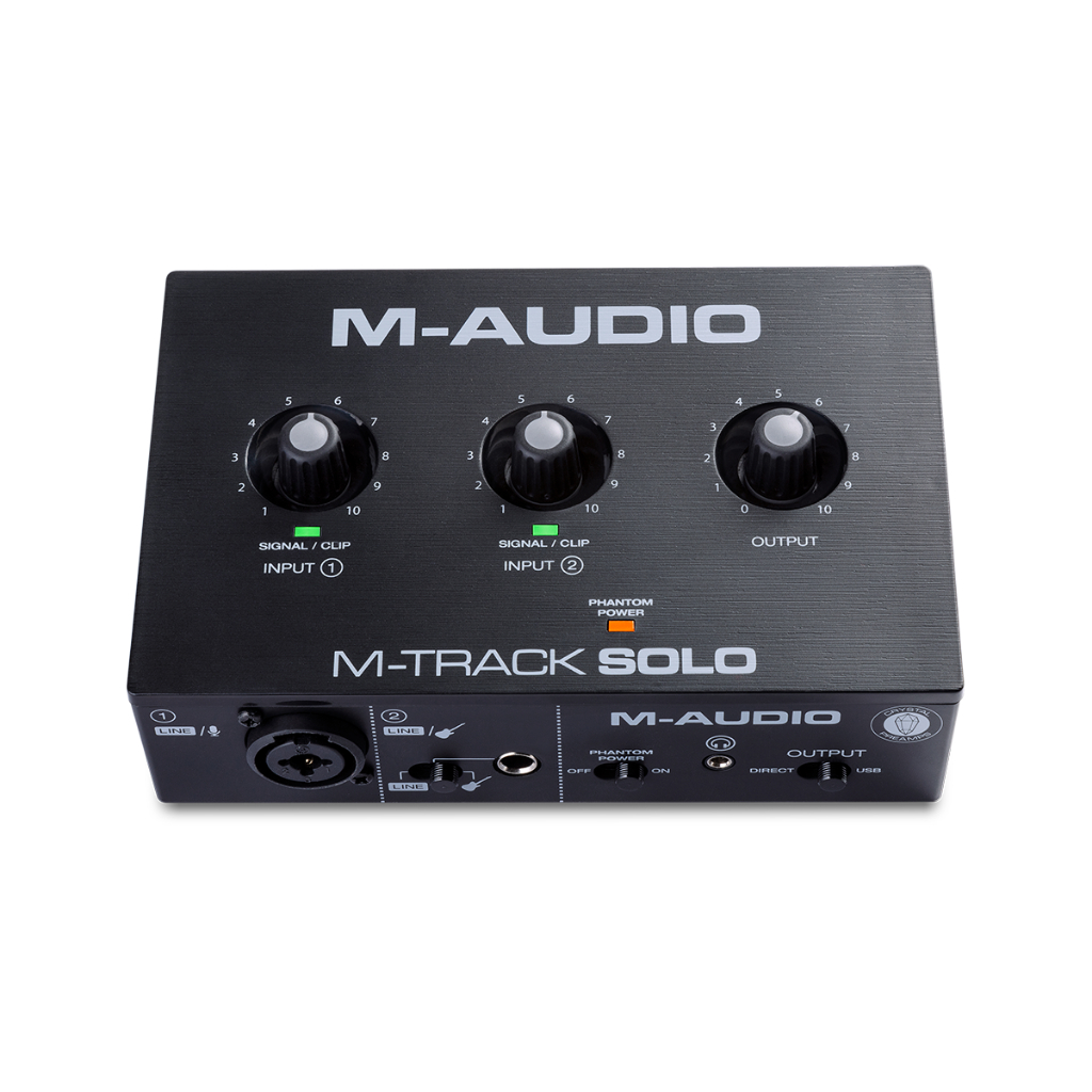Soundcard M-Audio M-Track Solo - Audio Interface Bekas Like New Fullset