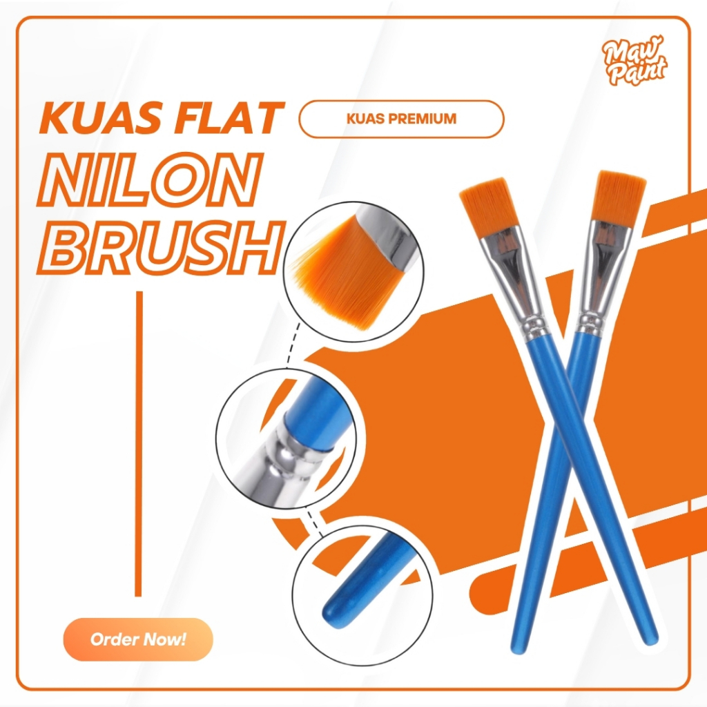 

Kuas Cat Air Biru Ujung Datar Runcing Kuas Set Kuas Akrilik Kuas Nilon Kuas Seniman Cat Air Rambut Kuas
