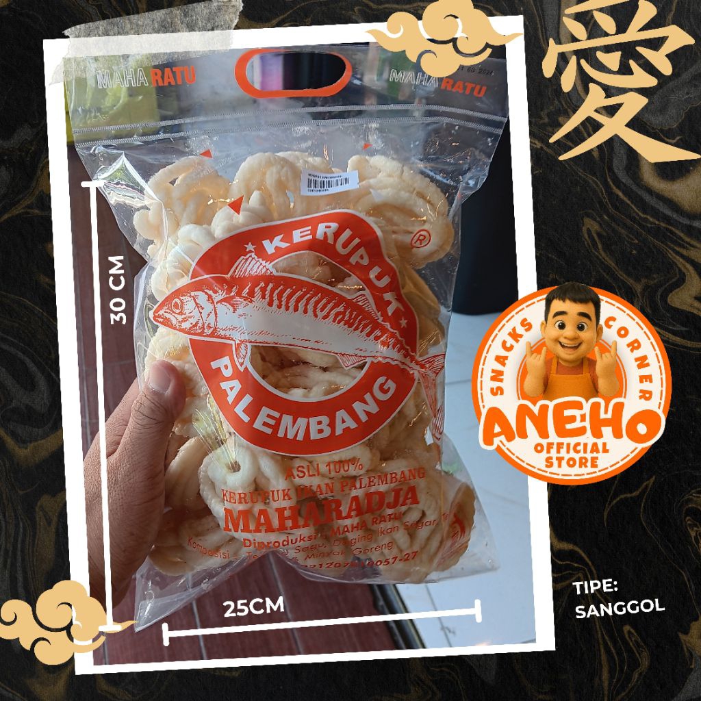 

Kerupuk Ikan Tenggiri Kualitas Premium Rasa Ikan Asli Oleholeh khas Palembang