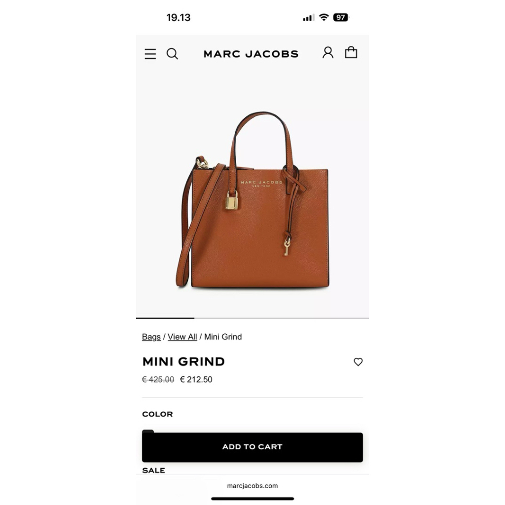 Marc Jacobs Mini Grind Smoked Almond