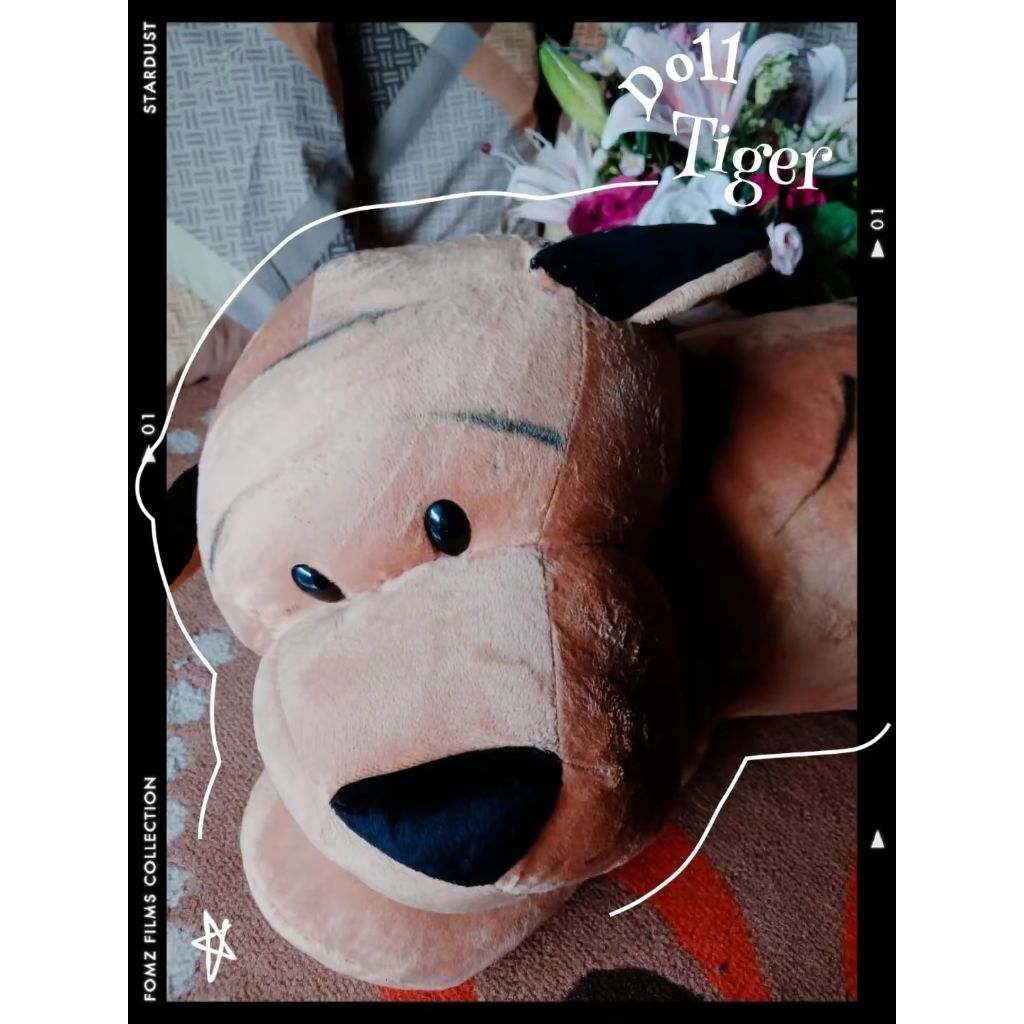 Boneka Lucu - Boneka Anak - Boneka Kado - Boneka Wisuda -  Boneka Macan Tidur Lucu Besar Warna Cokla