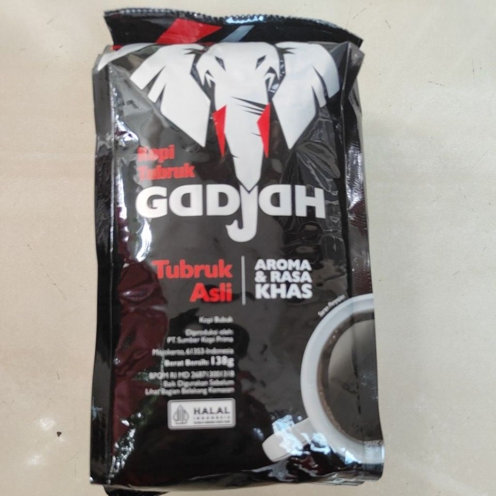 Kopi tubruk gajah 138 gram  kopi asli tanpa gula kopi gadjah