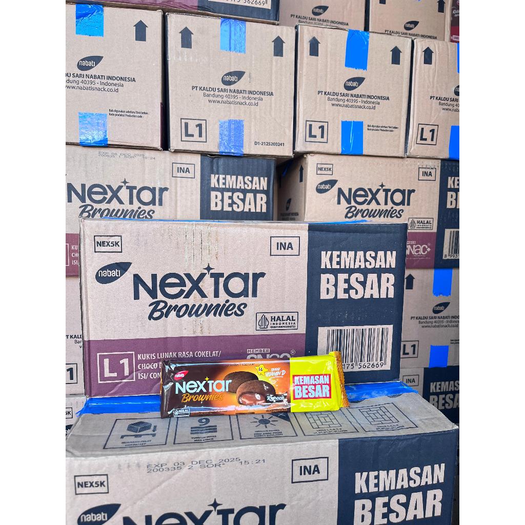 

Nextar brownies 90 gram 1 dus isi 24 pcs