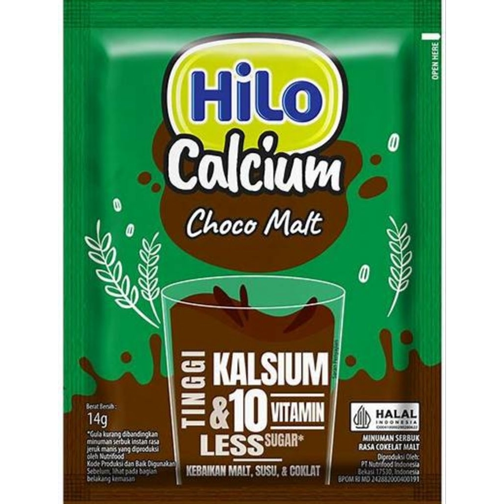 

Hilo Drink Choco Malt 14g 1dus isi 80pcs