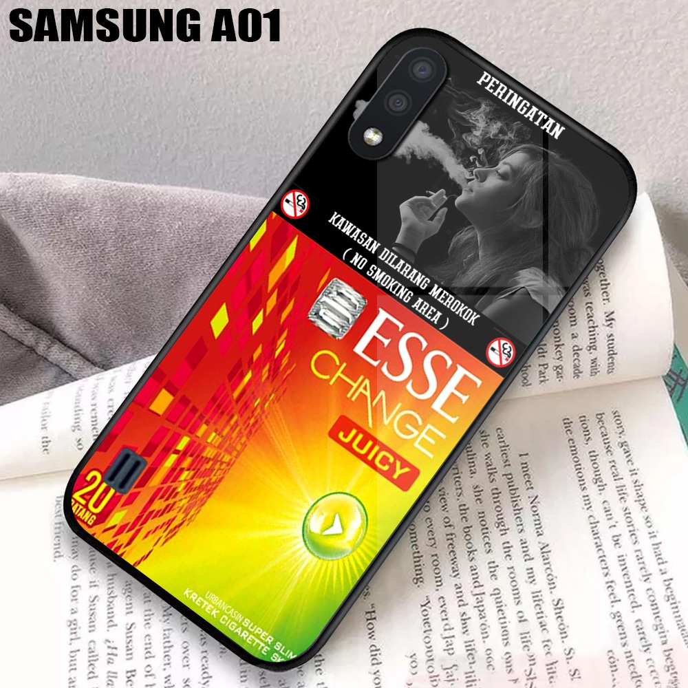Case Samsung Galaxy A01 - [Rokok M50] Aesthetic - Softcase Samsung Galaxy A01 - Case Protect Camera