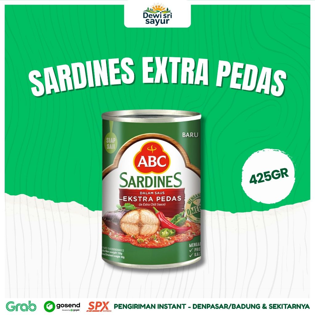 

Sardines Extra pedas 425gr – Dewi Sri Sayur