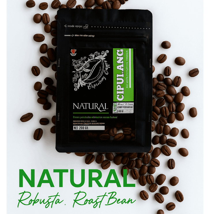 

ROAST BEAN KOPI ROBUSTA 200gr - BIJI SANGRAI FRESH ROAST BEAN ROASTED ASLI CIPULANG KOPI BUBUK HALAL