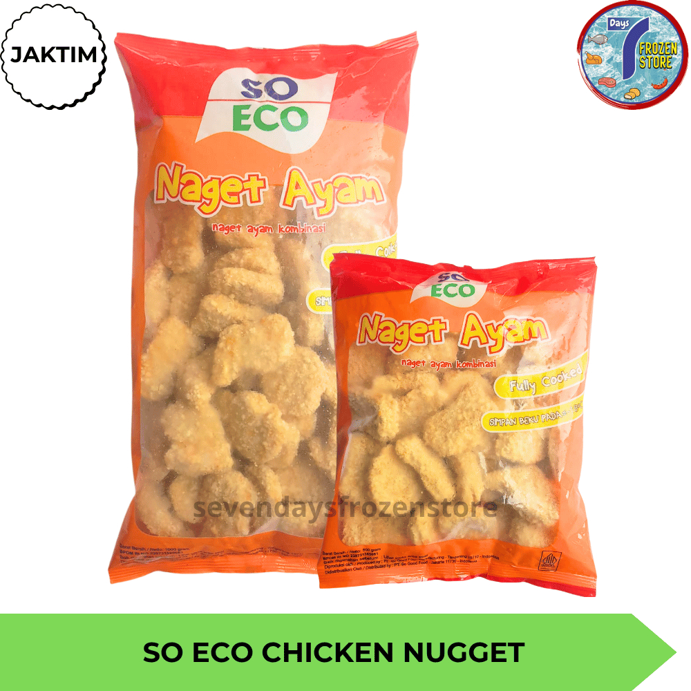 

So Eco Chicken Nugget | Naget Ayam Kombinasi 500 Gr & 1 Kg