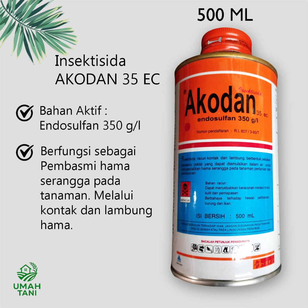 INSEKTISIDA AKODAN 500 ML Endosulfan 350g/l Pembasmi Hama Terlaris Obat Serangga
