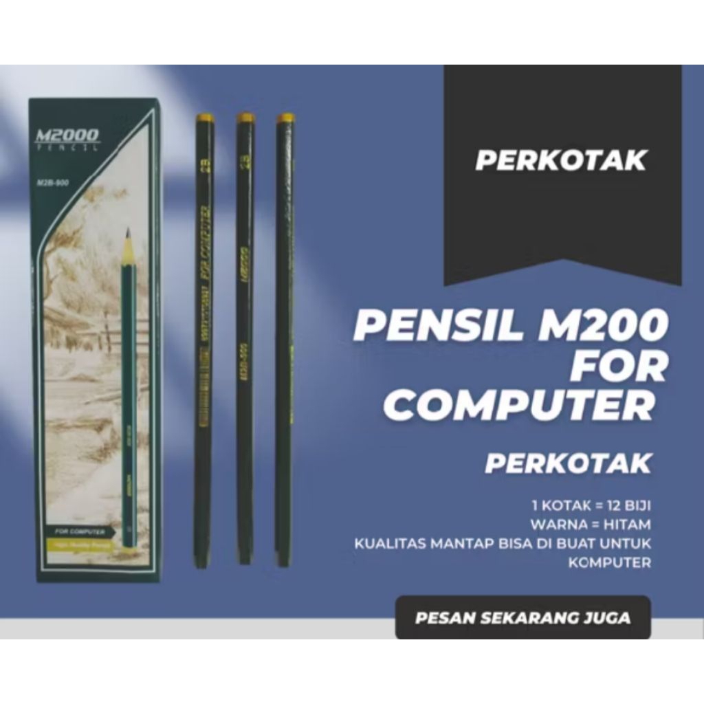 

pensil 2B M2000 selusin (12