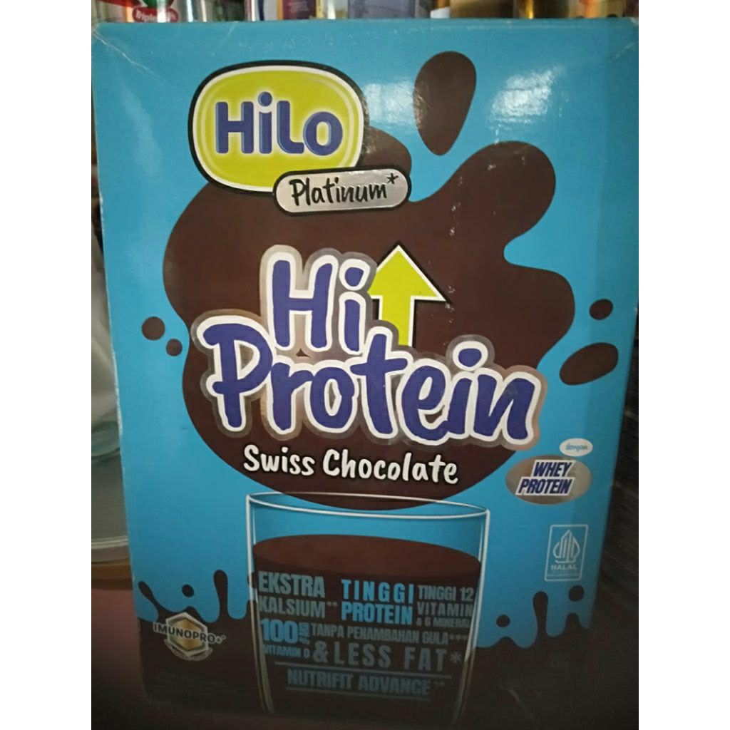 

Hilo platinum Hi Protein coklat 420gr (12sct x 35g)