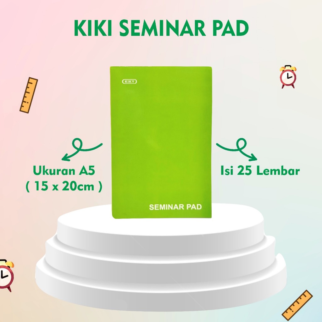 

KIKY SEMINAR PAD A5 25 SHEET 624435/SEMINAR PAD / BLOCK NOTE A5 ISI 25 LEMBAR / BLOCK NOTE KIKY 25