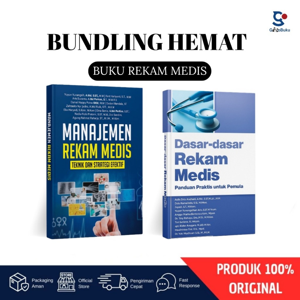 PROMO Paket Bundling Hemat Buku Manajemen Rekam Medis dan Buku Dasar-Dasar Rekam Medis